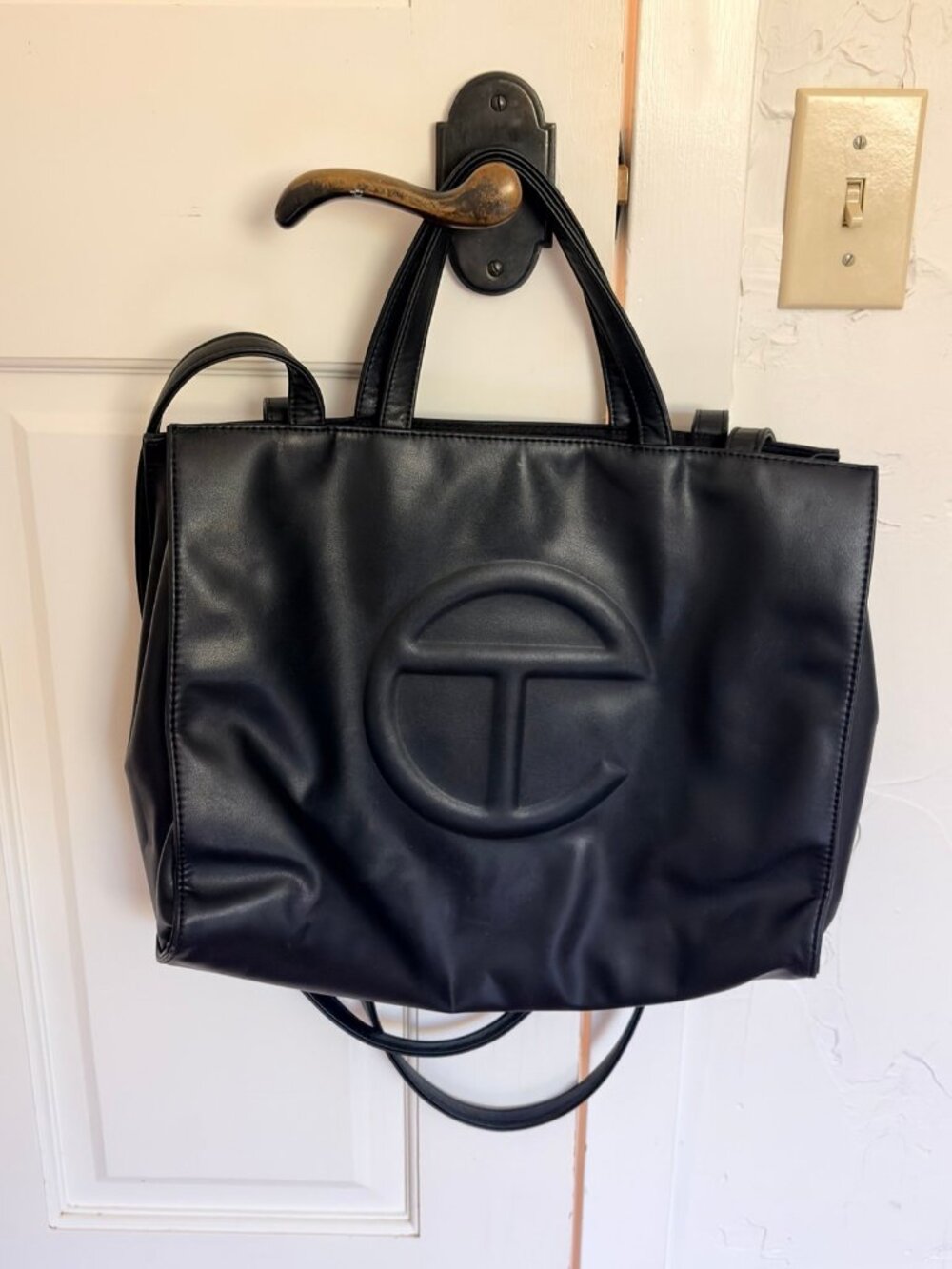 Telfar Medium Shopping Bag in Black